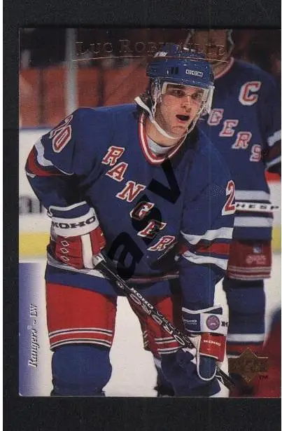 Luc Robitaille (New York Rangers). Upper Deck NHL 1995-1996, № 8.