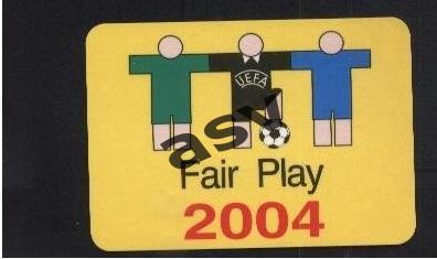 2004. Календарик. Fair Play.
