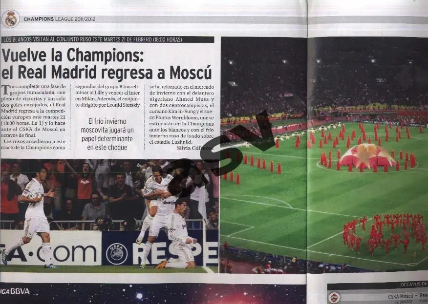Реал (Мадрид)- Расинг (Сантадер) 18.02.2012. Превью Реал - ЦСКА + постер Озил 2