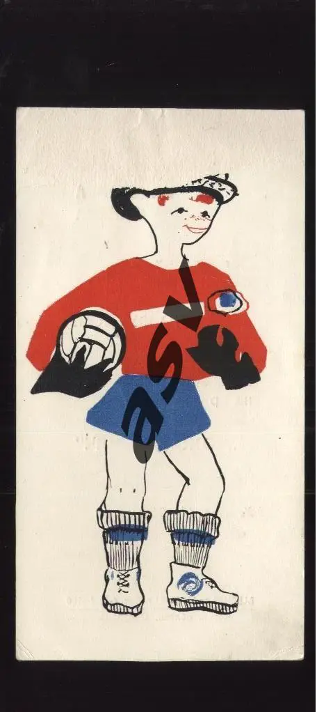 1966 Харьков Кожаный мяч Финал СССР. Билет Участника