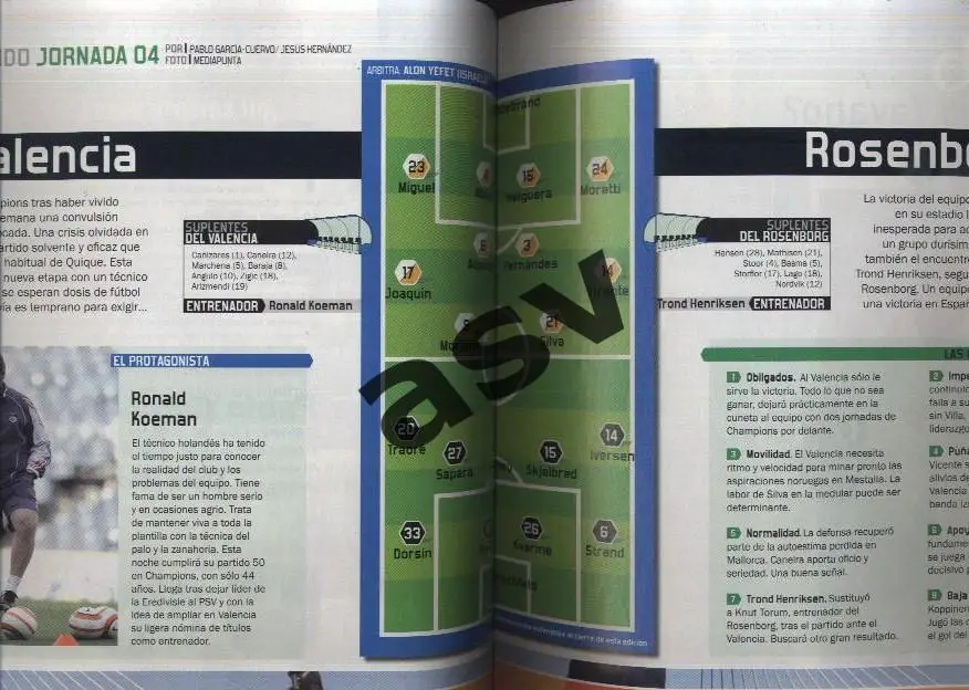 Валенсия Испания - Русенборг Норвегия 2007 Лига Чемпионов 1