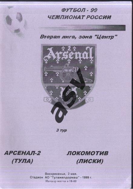Арсенал-2 Тула - Локомотив Лиски 02.05.1999