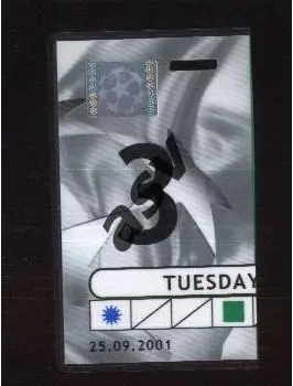 Спартак Москва - Бавария Мюнхен Германия — 21.02.2001 ЛЧ Аккредитация