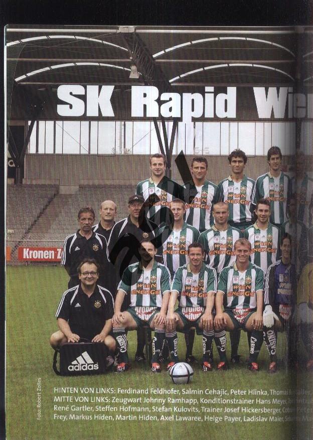 2004 / Журнал / Rapid Magazin / Рапид Вена / № 3 + Постер Рапид 2004/2005 1