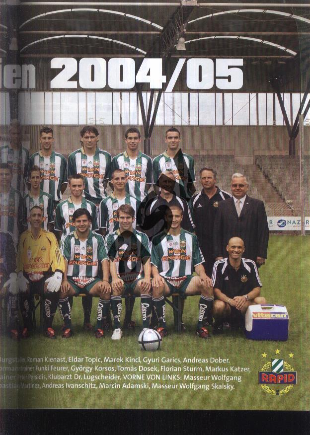 2004 / Журнал / Rapid Magazin / Рапид Вена / № 3 + Постер Рапид 2004/2005 2