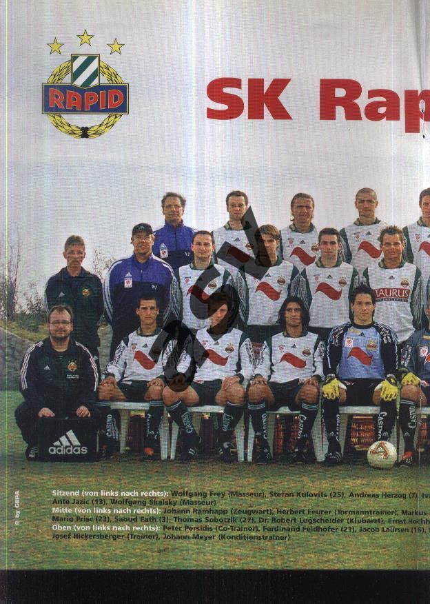 2003 / Журнал / Rapid Magazin / Рапид Вена / № 1 + Постер Рапид 2003 1