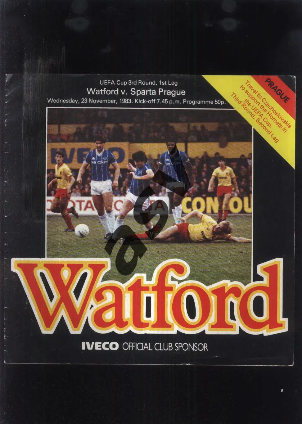 Уотфорд Англия - Спарта Прага ЧССР — 23.11.1983 Кубок УЕФА