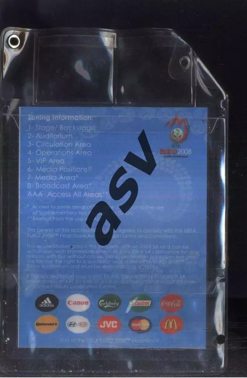 2008 Чемпионат Европы по футболу / Аккредитация / Валерий Винокуров 1