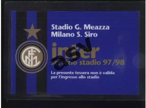 Интер Италия - Спартак Москва — 31.03.1998 Аккредитация / Пресса