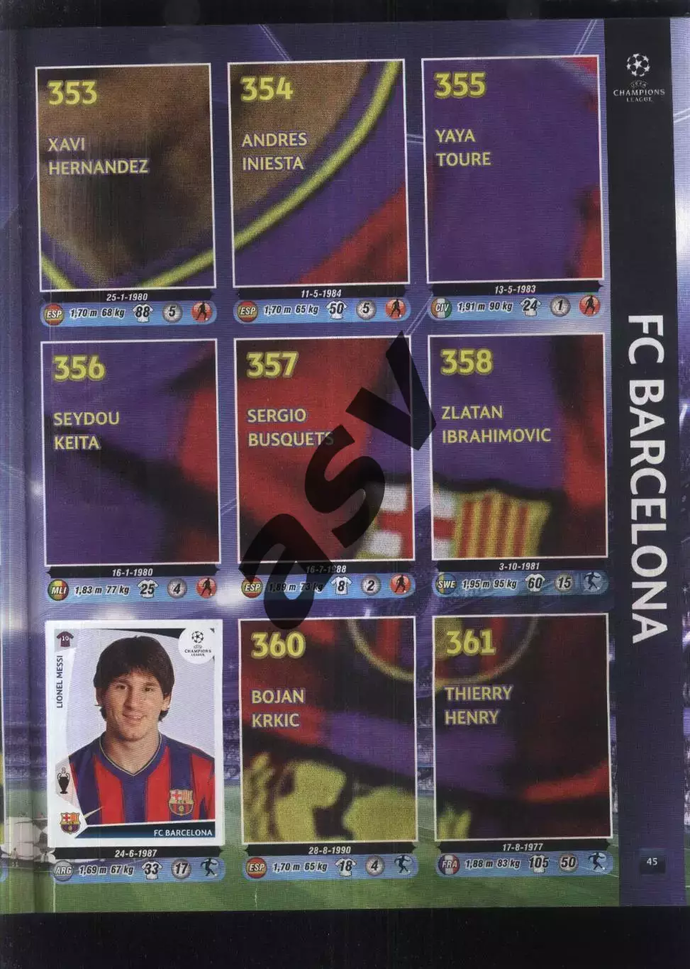 Альбом Лига Чемпионов 2009-2010 (Champions League, Panini, Панини) 4