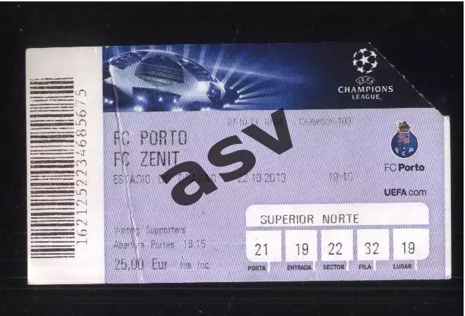 Порто Португалия — Зенит Санкт-Петербург — 22.10.2013 Лига Чемпионов