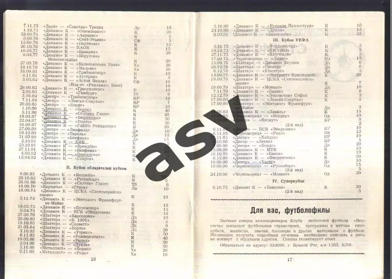 1993 Футболофил Украины. Кривой Рог. Выпуск 1 1