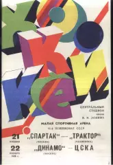 Спартак Москва - Трактор Челябинск + Динамо Москва - ЦСКА — 21-22.11.1986