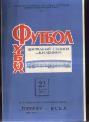 Торпедо Москва - ЦСКА — 22.08.1965