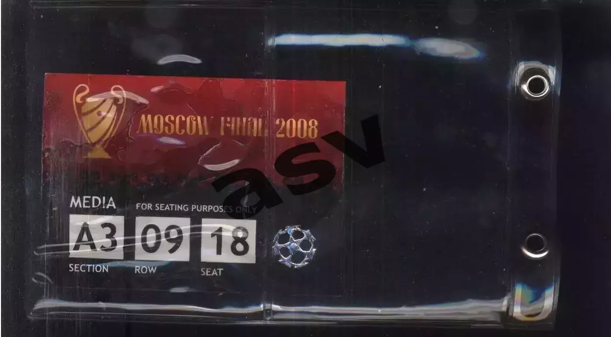 Манчестер Юнайтед - Челси Лондон — 21.05.2008 Аккредитация Пресса