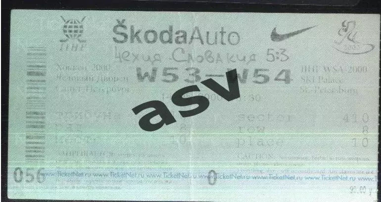 Чехия - Словакия — 14.05.2000 Финал Чемпионат Мира