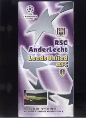 Андерлехт Брюссель Бельгия - Лидс Юнайтед Англия — 21.02.2001 Лига Чемпионов