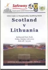 Шотландия - Литва — 10.10.2003 ОЧЕ U-21