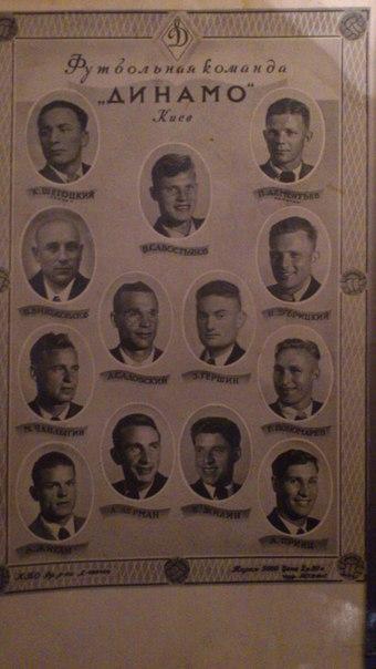 фото открытка команды Динамо Киев 1949 - 50 г