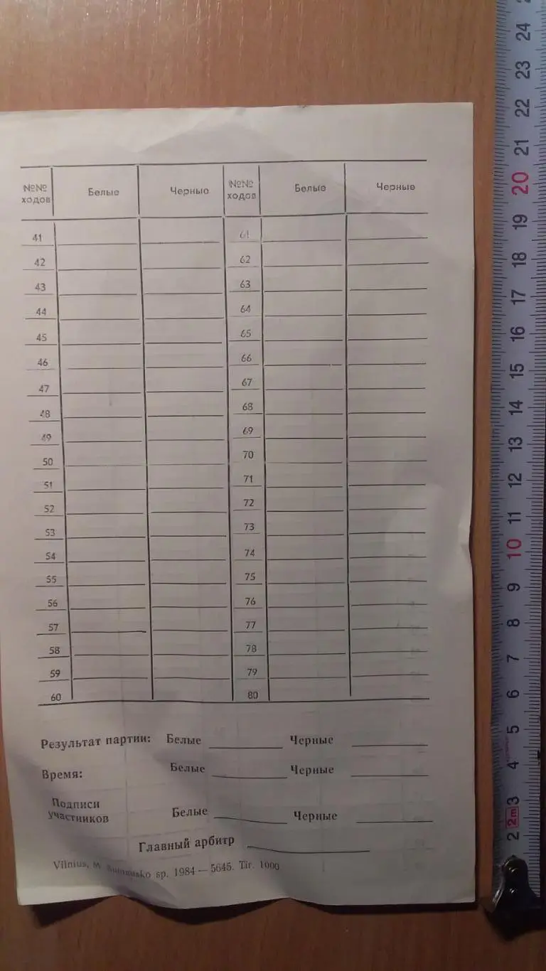 Вымпел шахматы Каспаров-Смыслов 1984 г. 3