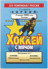 Зоркий Красногорск – Водник Архангельск 06.01.2005