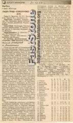 Лада-Град Димитровград — Сокол-ПЖД Саратов 19.10.1997 Газетный отчет