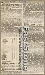Электрон Вятские поляны + Динамо Пермь – Искра Энгельс 28/31.05.1997 Газет.отчет