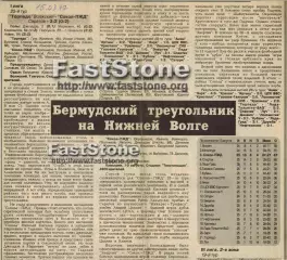 Торпедо Волжский + Энергия Камышин – Сокол Саратов 07/10.08.1997 Газетный отчет