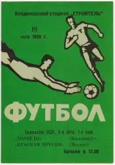 Торпедо Владимир – Красная Пресня Москва 18.05.1980