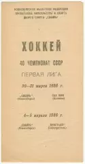 Сибирь Новосибирск – СКА МВО Калинин + Кристалл Электросталь 1986