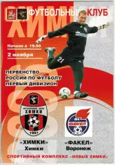 Химки – Факел Воронеж 02.11.2006