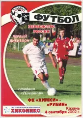 Химки – Рубин Казань 04.09.2002