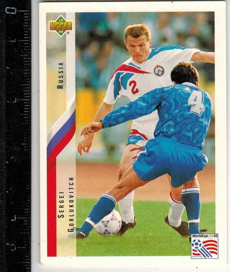 Чемпионат мира по футболу-1994 Сергей Горлукович Россия Upper Deck #259 РЕДКОСТЬ