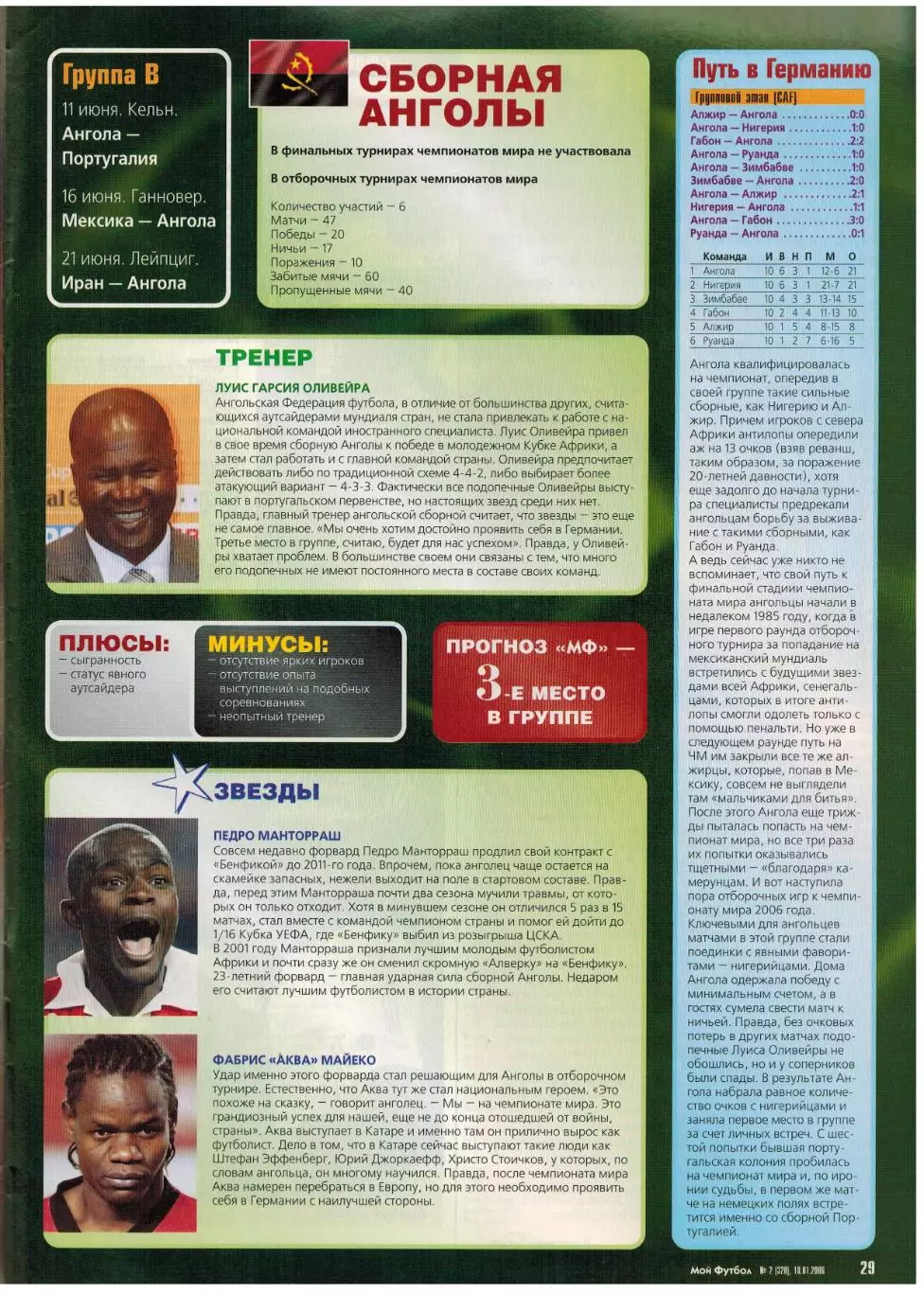 Мой Футбол 2006 №2 А.Канчельскис С.Гуренко З.Орджоникидзе П.Эвра Финалисты ЧМ 7