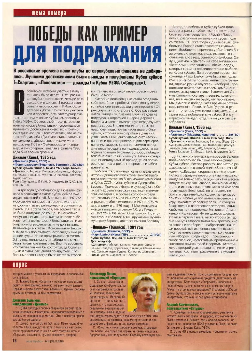 Мой Футбол 2005 №18 Финал КУ ЦСКА–Спортинг–???/Химки/А.Федьков/Ф.Лэмпард/Е.Дудек 5