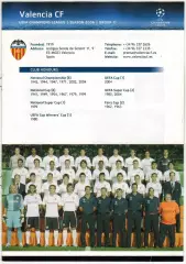 Лига чемпионов УЕФА 2006 Valencia CF – Валенсия / С.Каньисарес Р.Айяла Д.Вилья