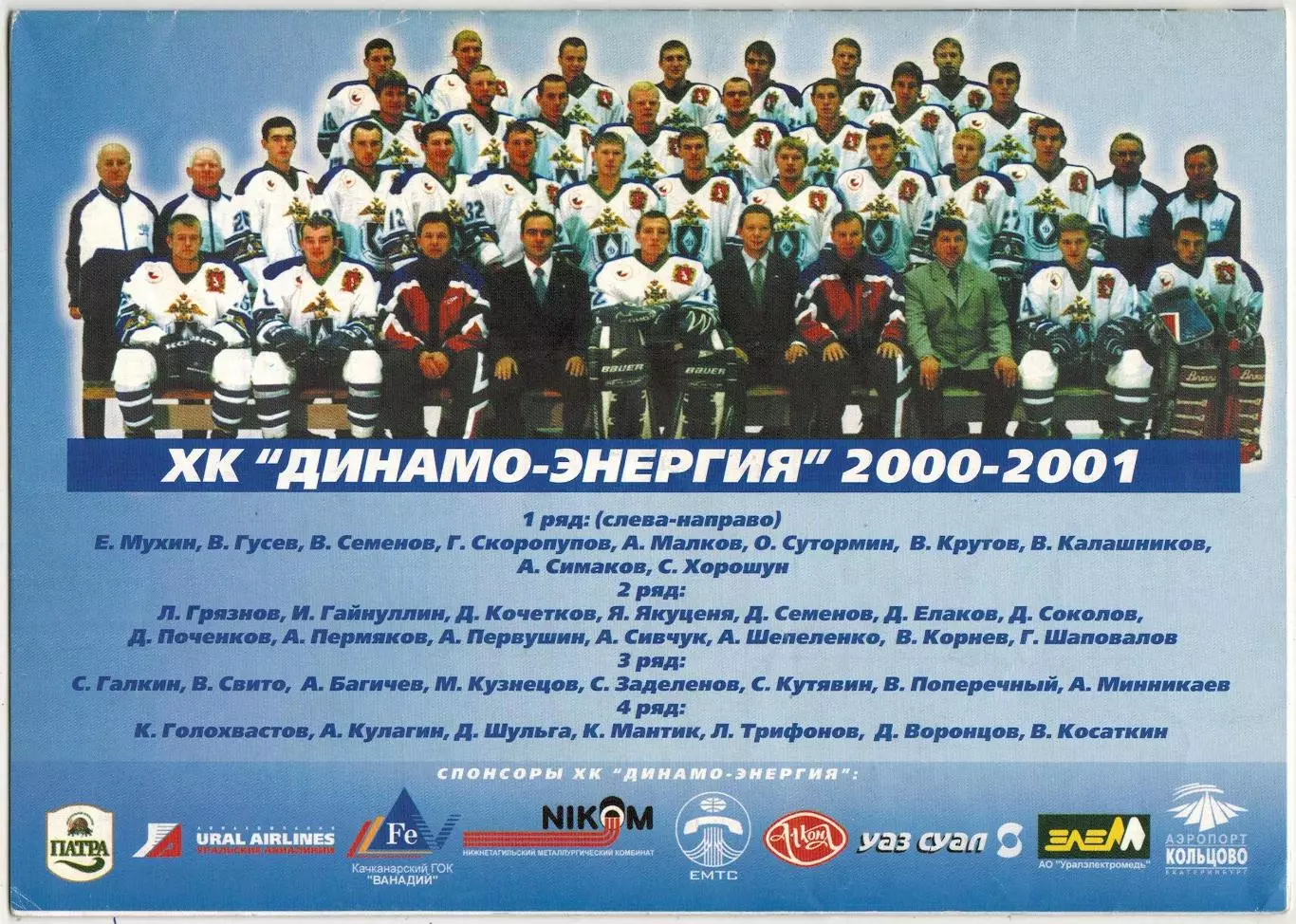 Динамо-Энергия Екатеринбург – Динамо Москва 25.09.2000 2