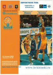 Химки – Азовмаш Мариуполь 24.01.2006 Еврокубок FIBA РЕДКОСТЬ!!!