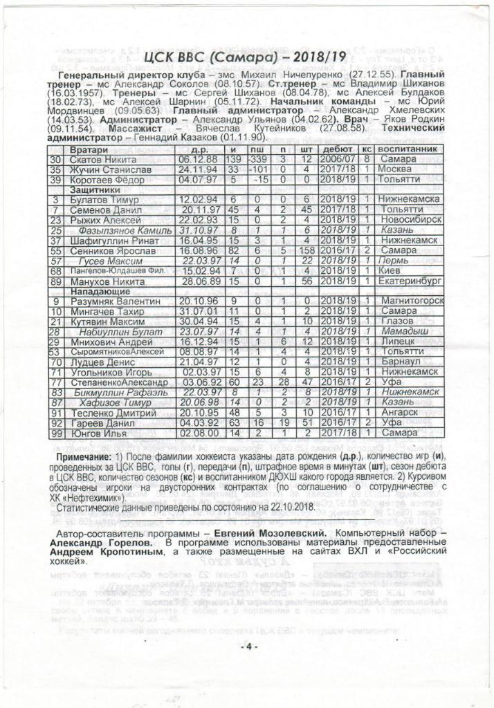 ЦСК ВВС Самара - Дизель Пенза 23.10.2018 + Барс Казань 25.10.2018 1