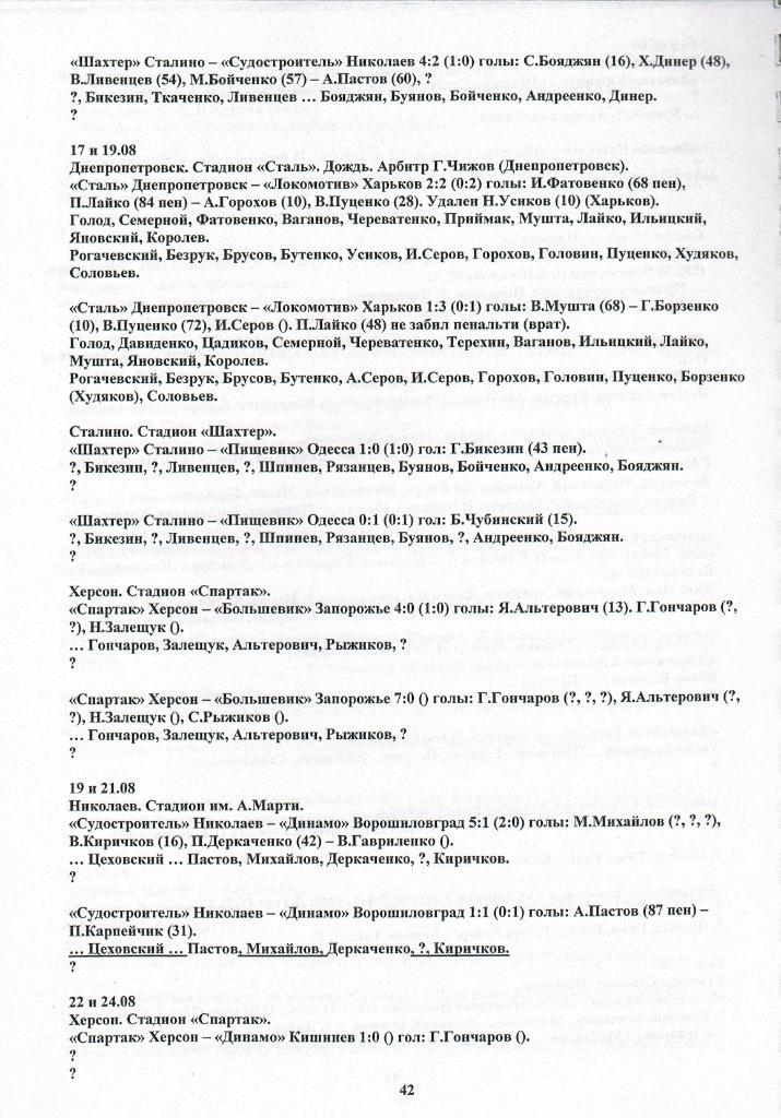 Чемпионат СССР Вторая группа Команды Украины 1945-1949 Самиздат 117 стр РАРИТЕТ! 2