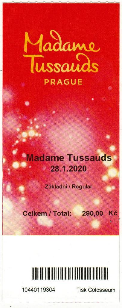 Билет в Музей восковых фигур мадам Тюссо Прага