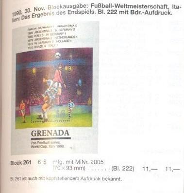 Гренада 1990 Чемпионат мира по футболу-90 (Финалы ЧМ) MNH** Michel = 11€ 1
