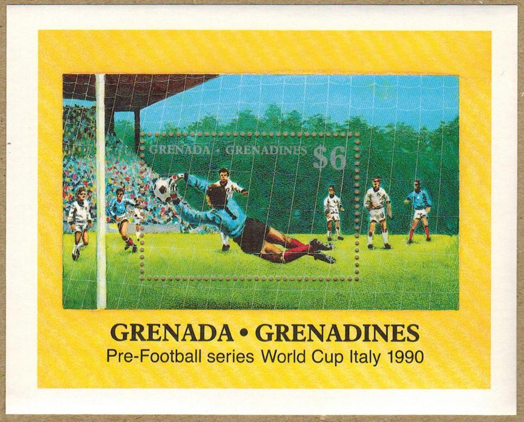 Гренада-Гренадины 1990 Чемпионат мира по футболу в Италии MNH** Mi=5,50€