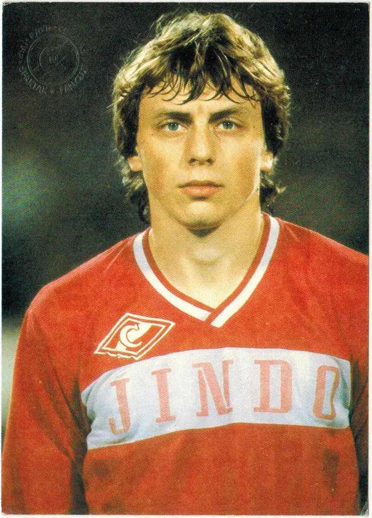 Валерий Шмаров Открытка из серии Звезды московского Спартака