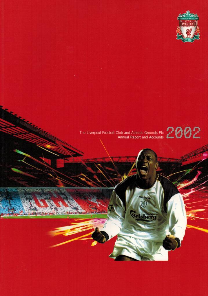 The Liverpool Football Club / ФК Ливерпуль Англия Годовой отчет за 2002
