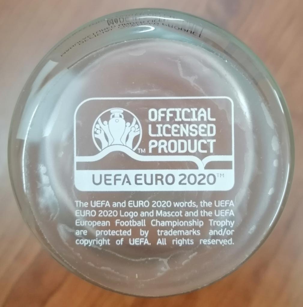 Стакан Евро Euro 2020 Официальный лицензионный продукт UEFA Made in Russia 1