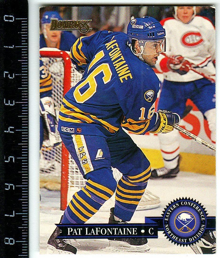 Пэт Лафонтейн Баффало Сэйбрз / Pat LaFontaine Sabres 1995-1996 NHL DonRuss #172