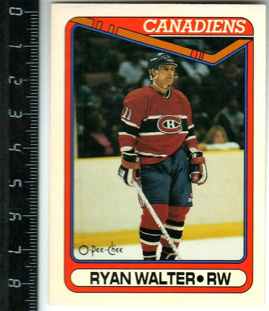 Райан Уолтер / Ryan Walter 1990 Монреаль Канадиенс / Montreal Canadiens РЕДКАЯ!