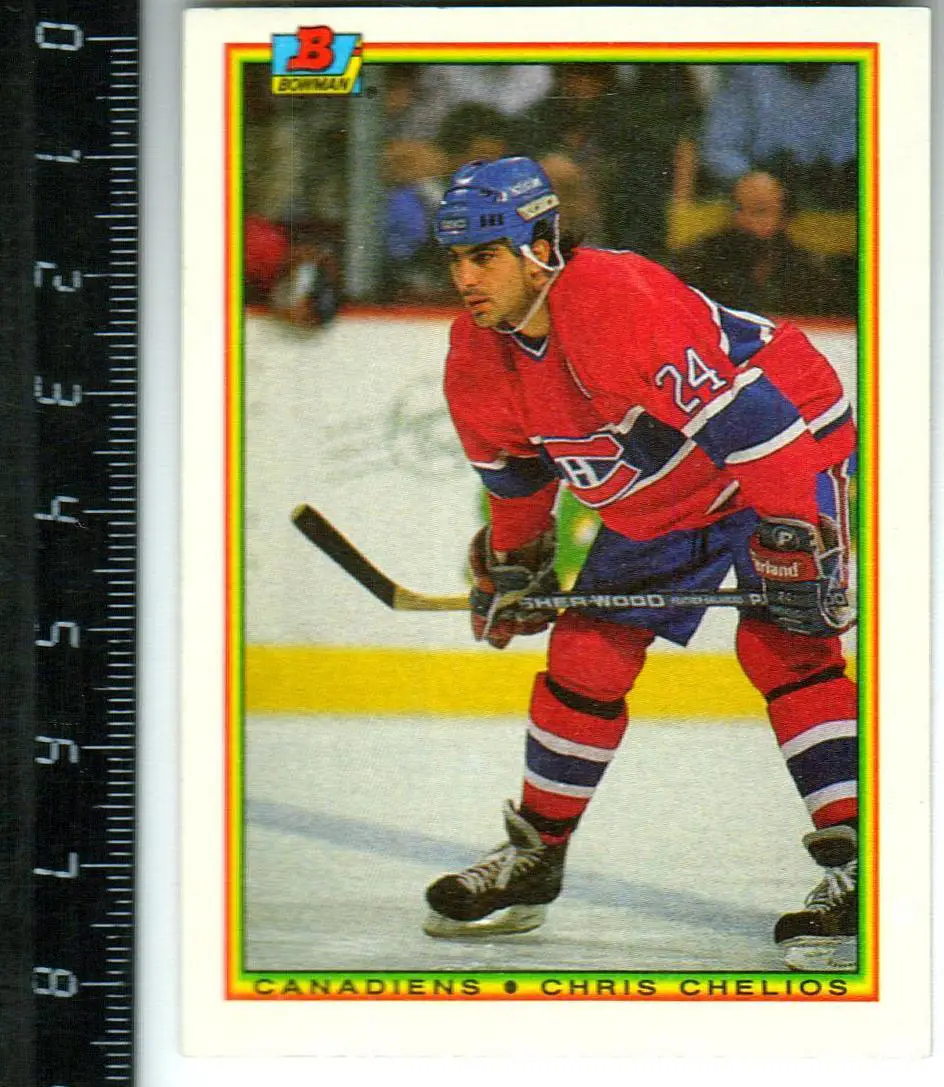 Крис Челиос /Chris Chelios Монреаль Канадиенс/Montreal Canadiens BOWMAN 1990 #42