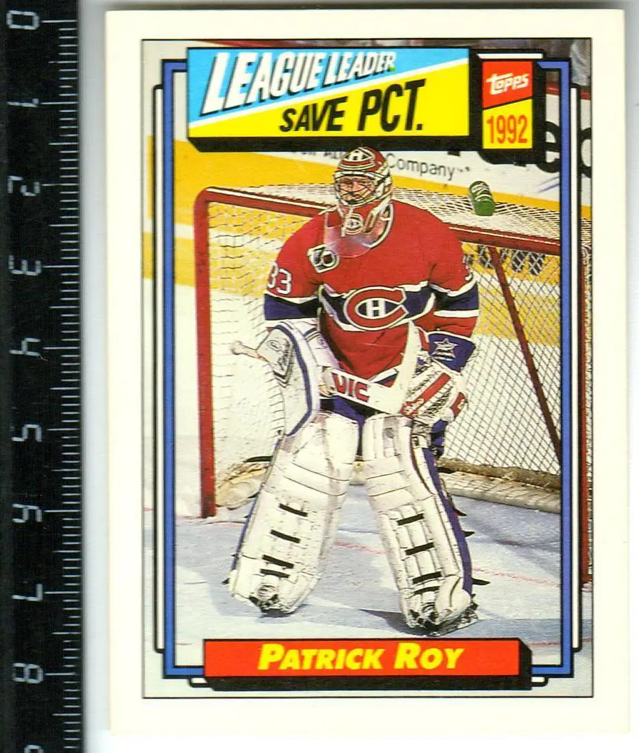 Патрик Руа/Patrick Roy Montreal Canadiens Вратарь лидер по отраженным броскам